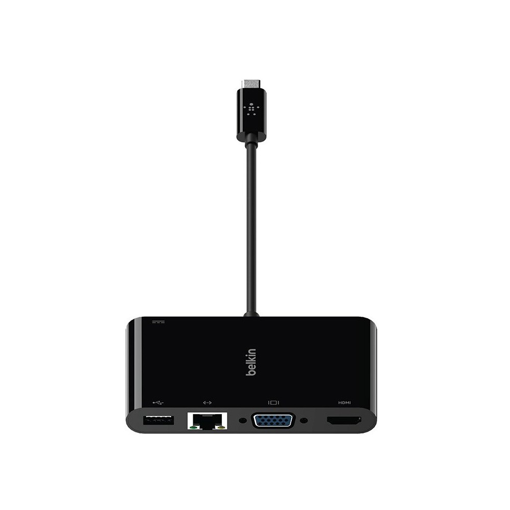 Belkin Port Hub USB-C 4 in 1 Multifunctional Converter Black (AVC004btBK)