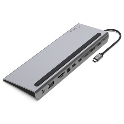 Belkin 11-in-1 USB-C Hub Multiport Dock Gray