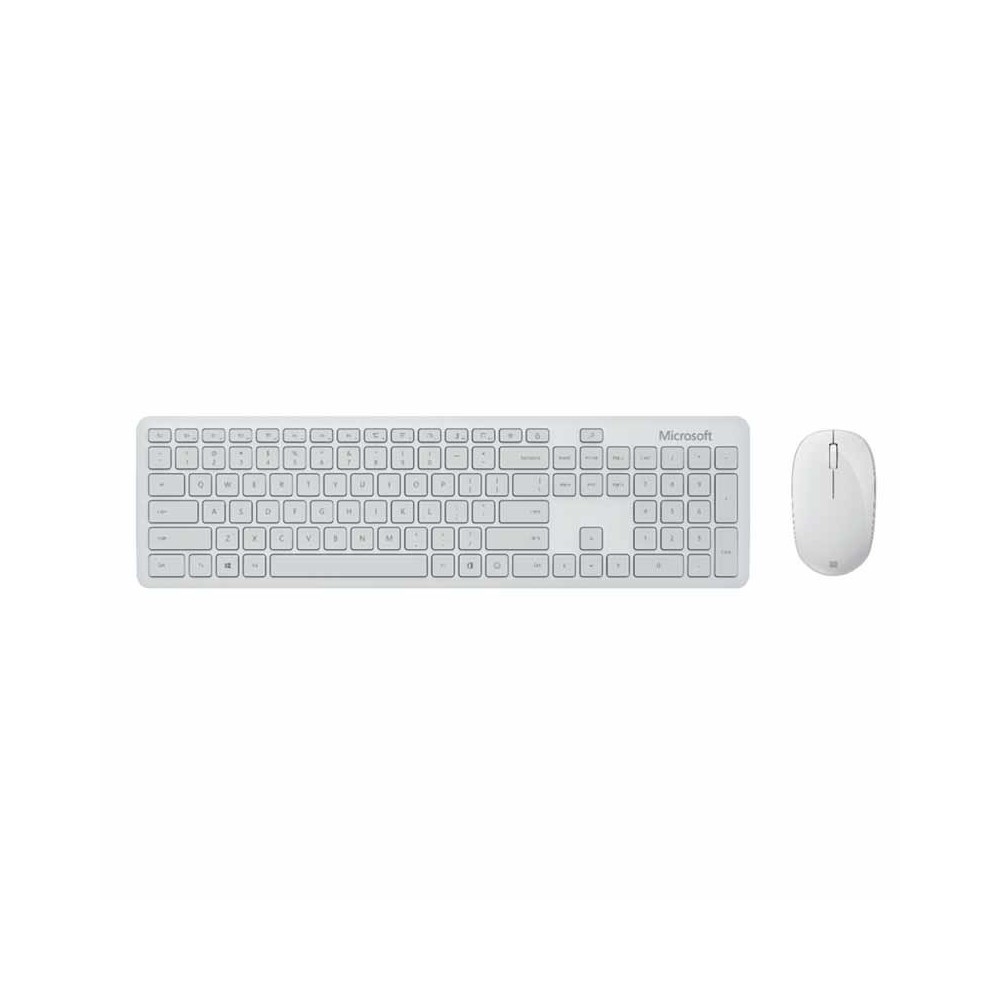 เมาส์และคีย์บอร์ดไร้สาย Microsoft Bluetooth Keyboard + Mouse Bluetooth Desktop Glacier (TH/EN)