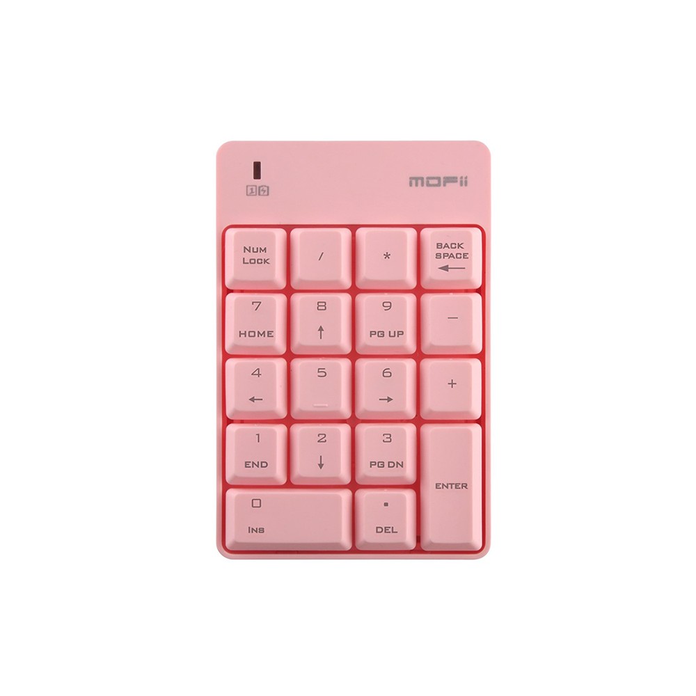 คีย์บอร์ดตัวเลขไร้สาย MOFii Numberic Wireless Keyboard Cracker Pink