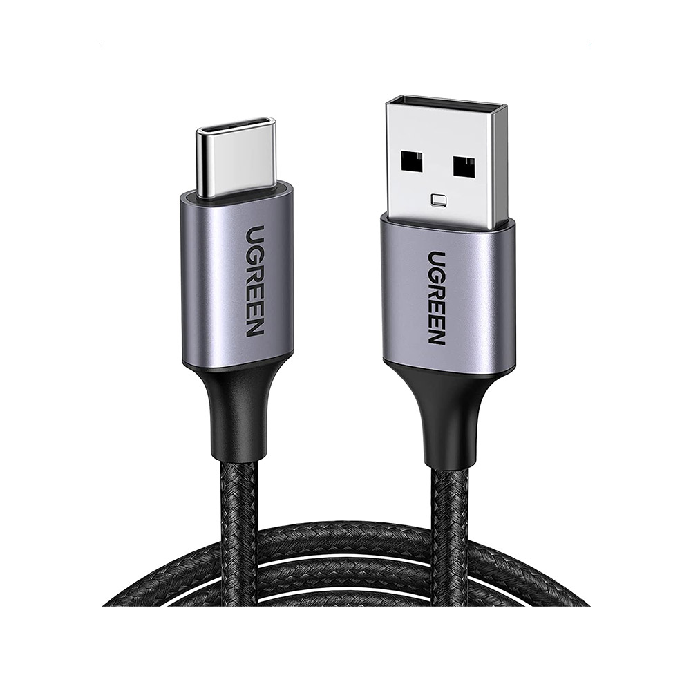 สายชาร์จ Ugreen USB-A to USB-C Cable Nylon 1 เมตร Gray (60126)