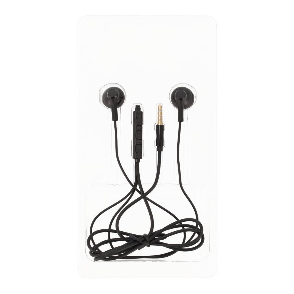 หูฟังมีสาย TECHPRO Earbud Headphone with Mic. 3.5mm Black