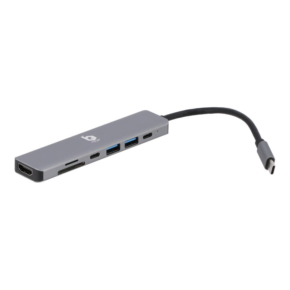 Blue Box 7-in-1 USB Type-C Hub Silver Gray