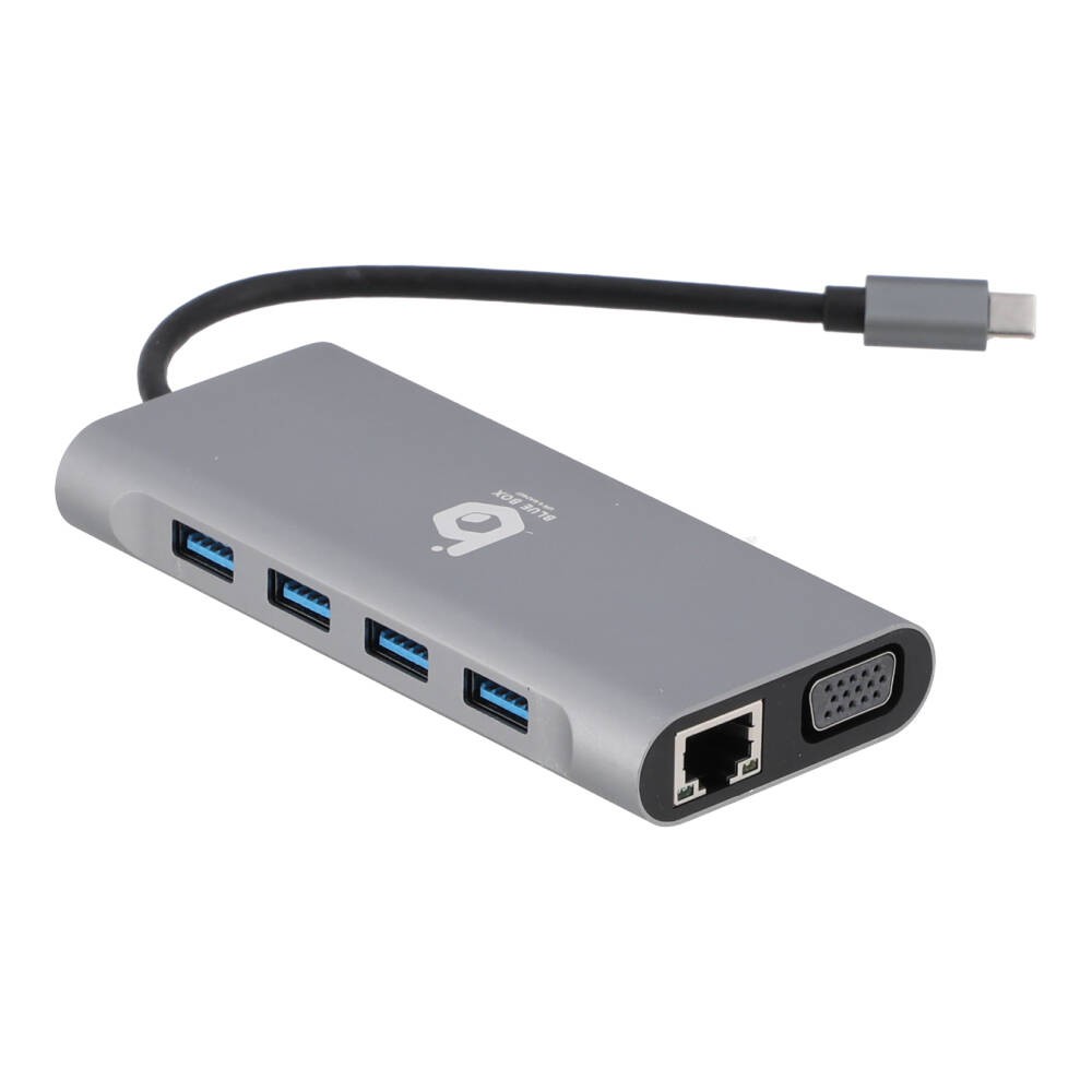 Blue Box 11-in-1 USB Type-C Hub Silver Gray