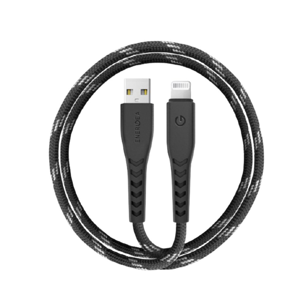 สายชาร์จ ENERGEA USB-A to Lightning Cable NYLOFLEX C89 1.5M. Black