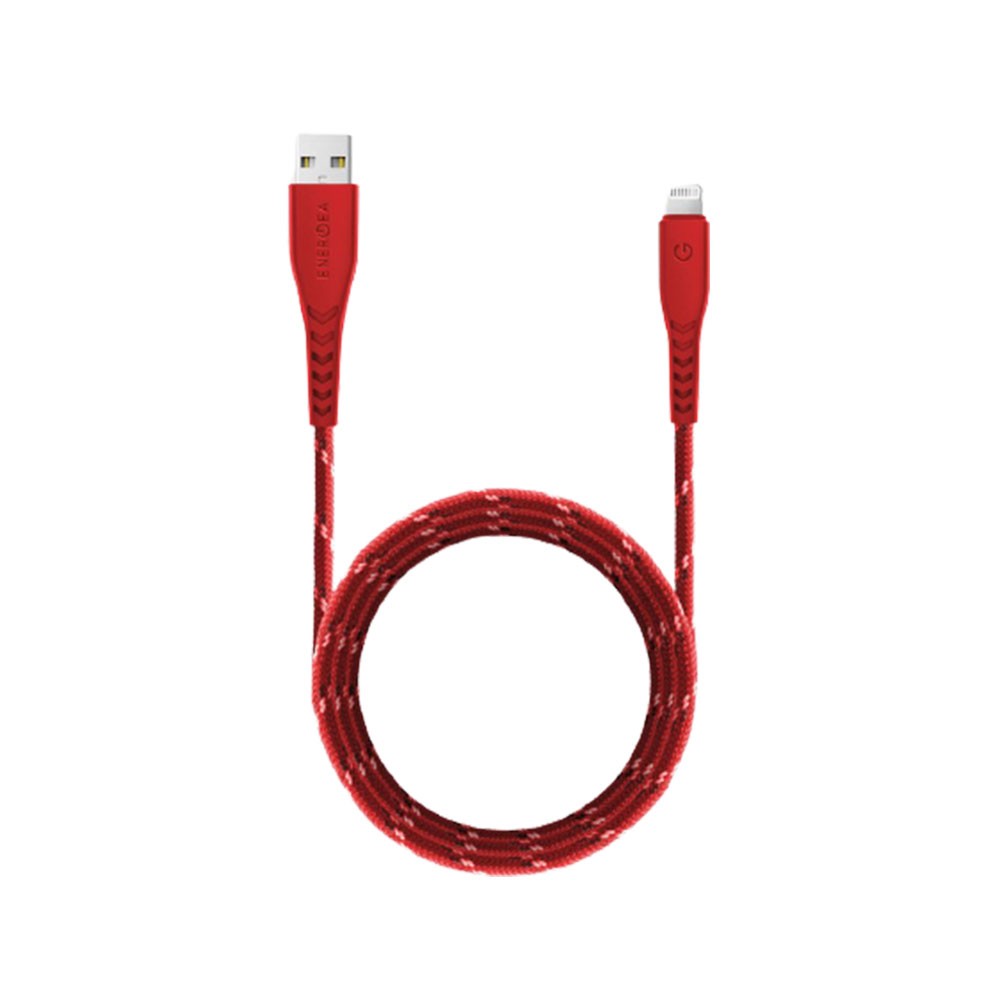 สายชาร์จ ENERGEA USB-A to Lightning Cable NYLOFLEX C89 1.5M. Red