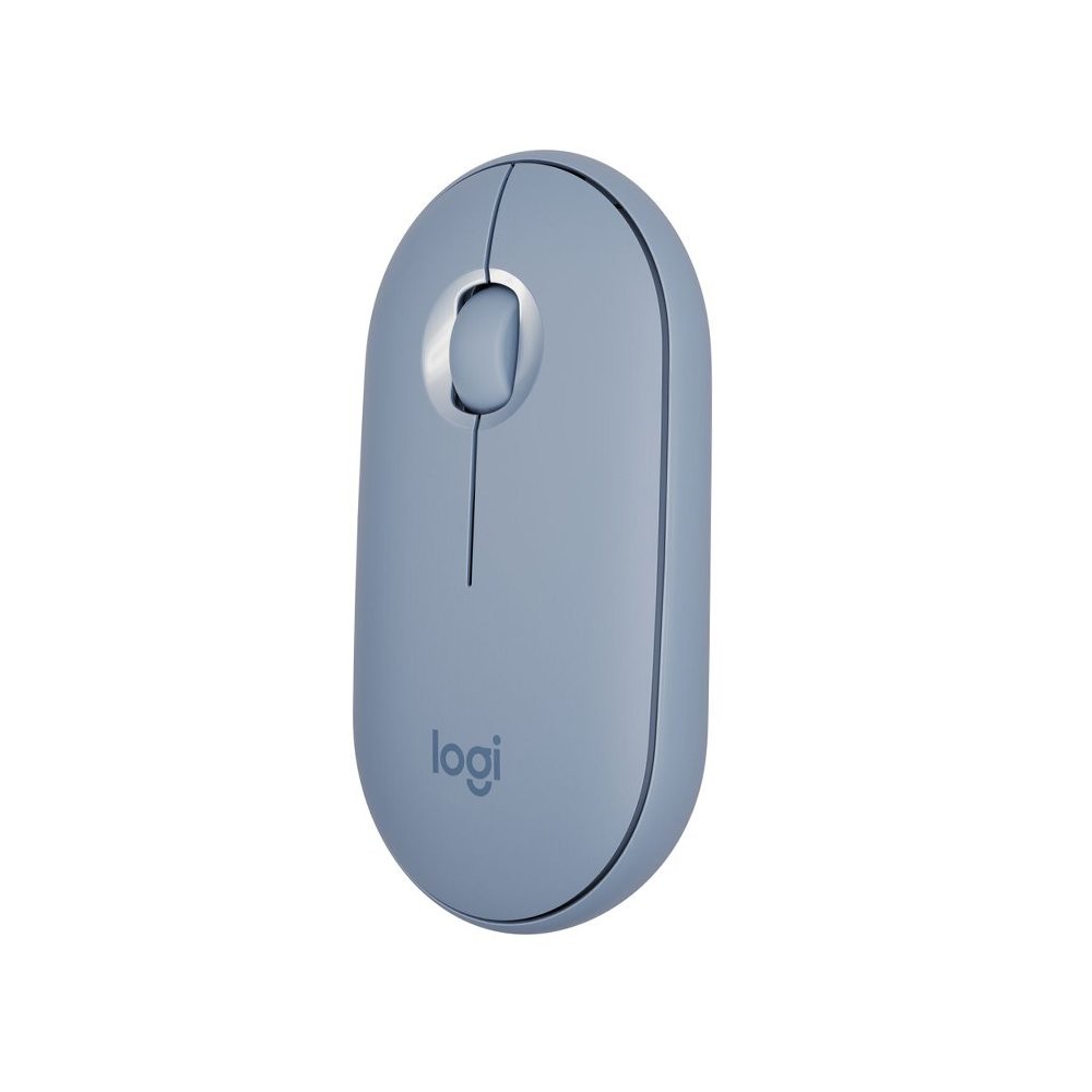 เมาส์ไร้สาย Logitech Bluetooth & Wireless Mouse M350 Pebble Blue Gray