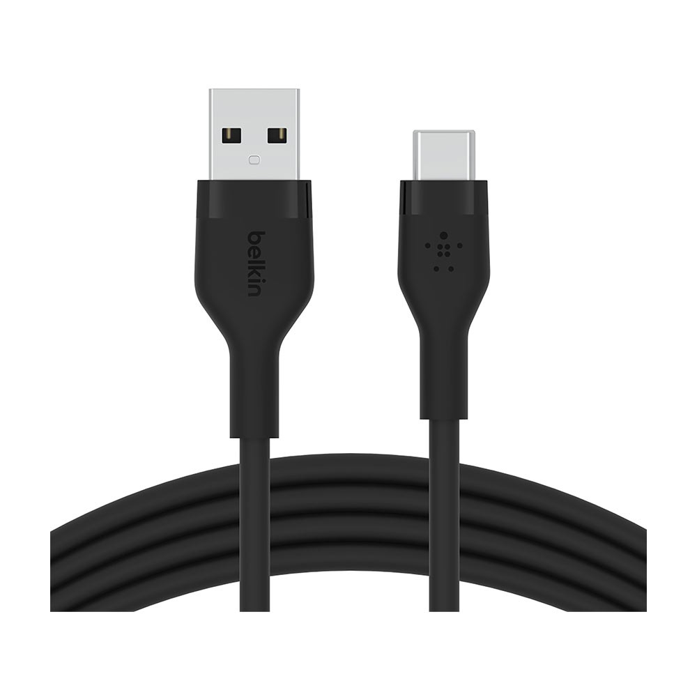 สายชาร์จ Belkin USB-A to USB-C Cable BOOST CHARGE Flex 1M. Black (CAB008bt1MBK)