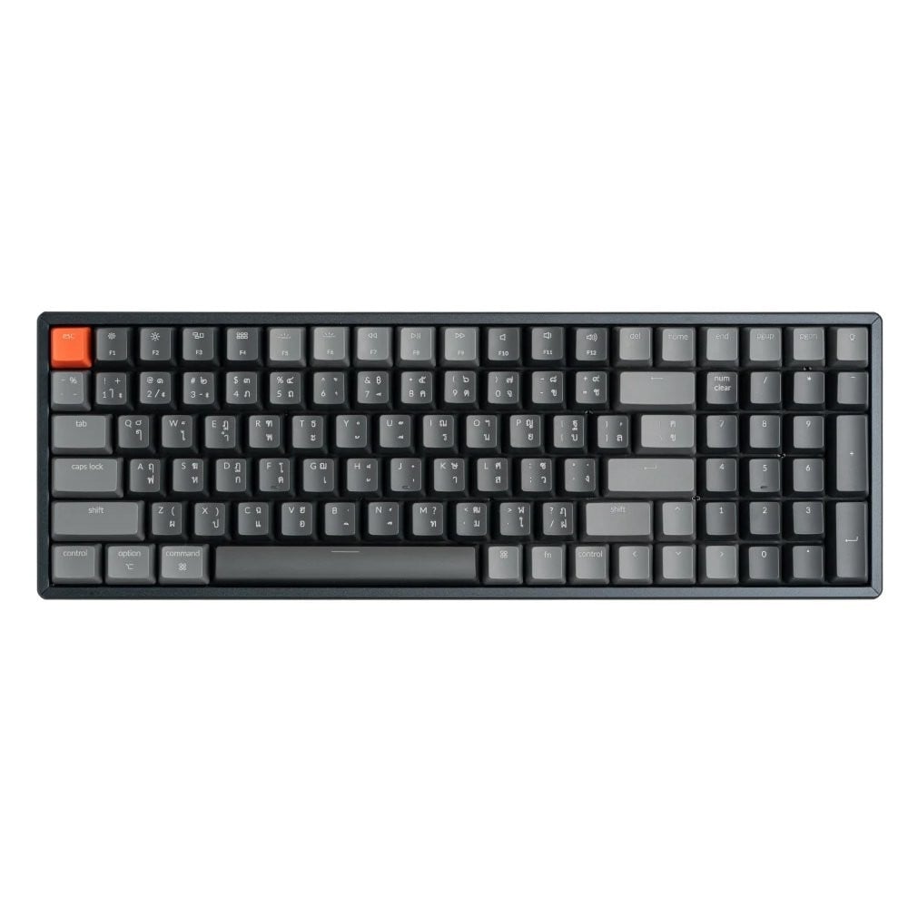 Keychron Gaming Keyboard K4 V.2 Wireless Mechanical Gateron (Hot-swappable) Red Switch DG