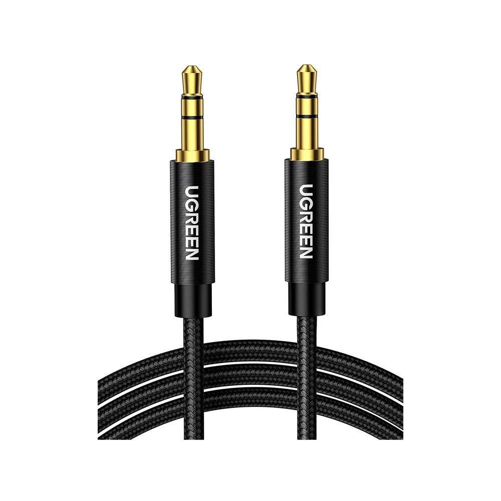 สาย UGREEN AUX 3.5mm M to M Nylon Cable 1M. Black