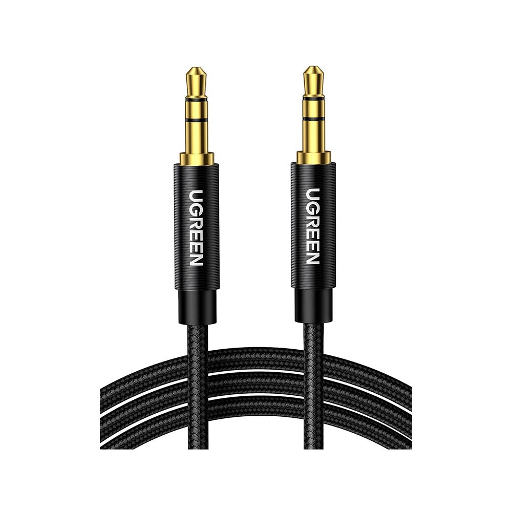 สาย UGREEN AUX 3.5mm M to M Nylon Cable 1M. Black