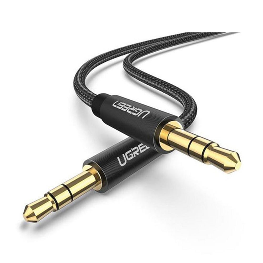 สาย UGREEN AUX 3.5mm M to M Nylon Cable 1M. Black
