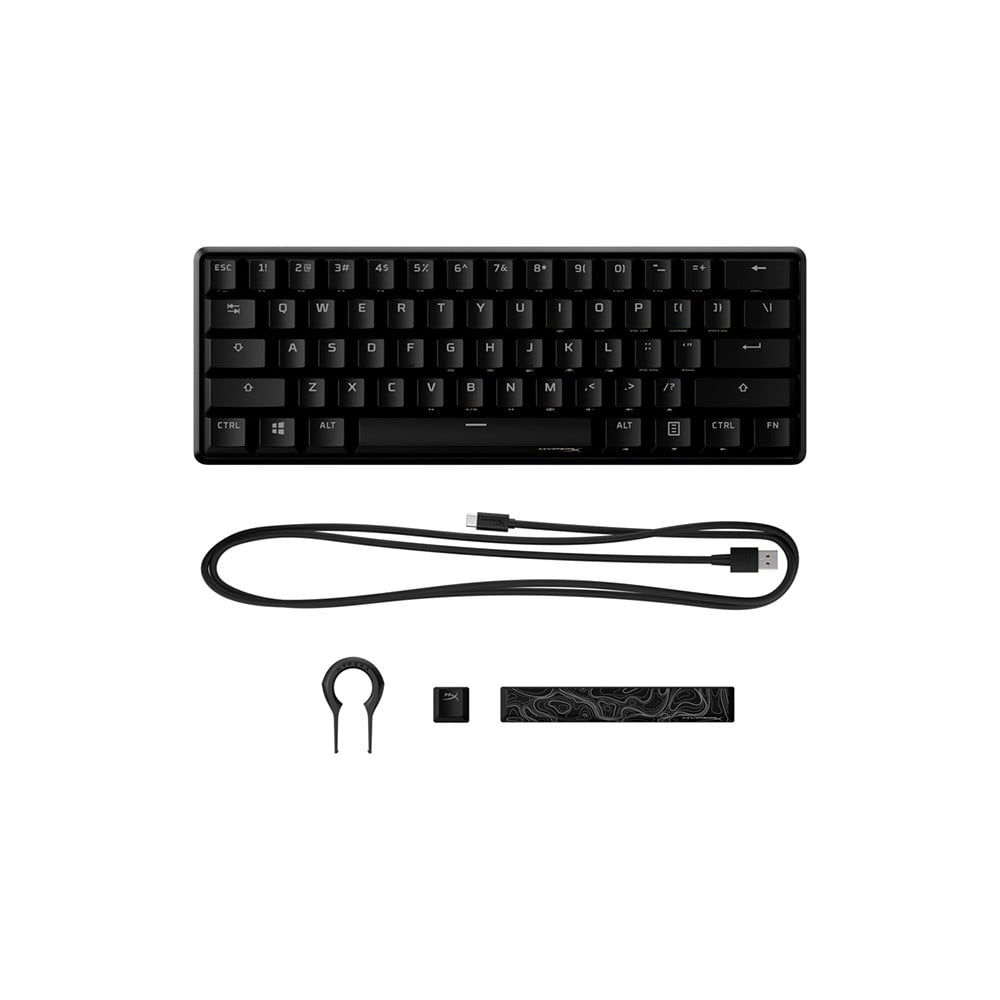 คีย์บอร์ดเกมมิ่ง Hyper X Gaming Keyboard Alloy Origins 60 Red/Linear Sw ...