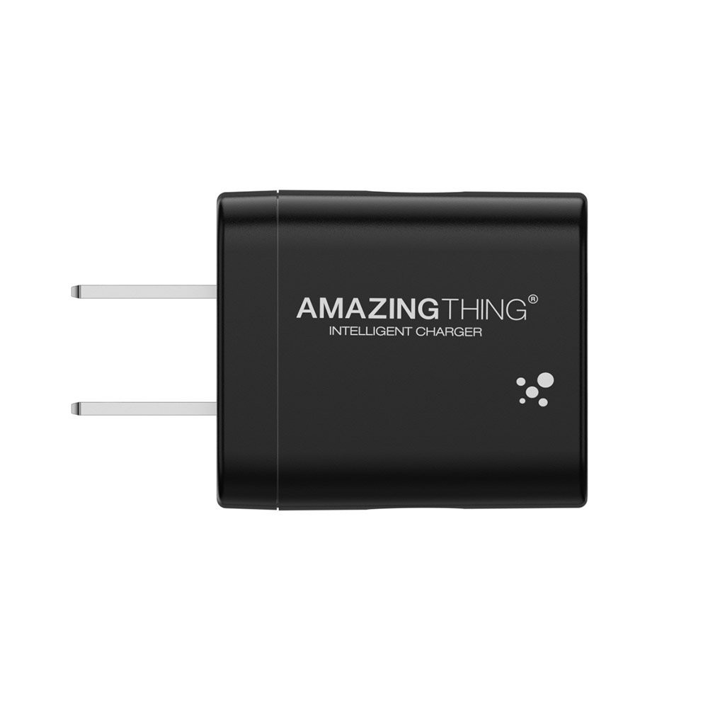 AMAZINGthing Wall USB Charger 1 USB-A (QC3.0A) / 1 USB-C (PD30W) Fast Charge Black