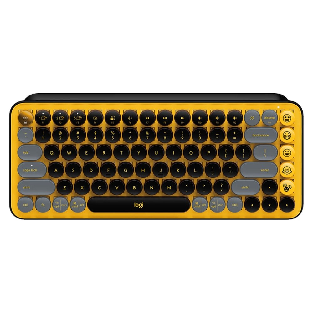 คีย์บอร์ดไร้สาย Logitech Bluetooth Keyboard POP Keys Blast Yellow (TH/EN)