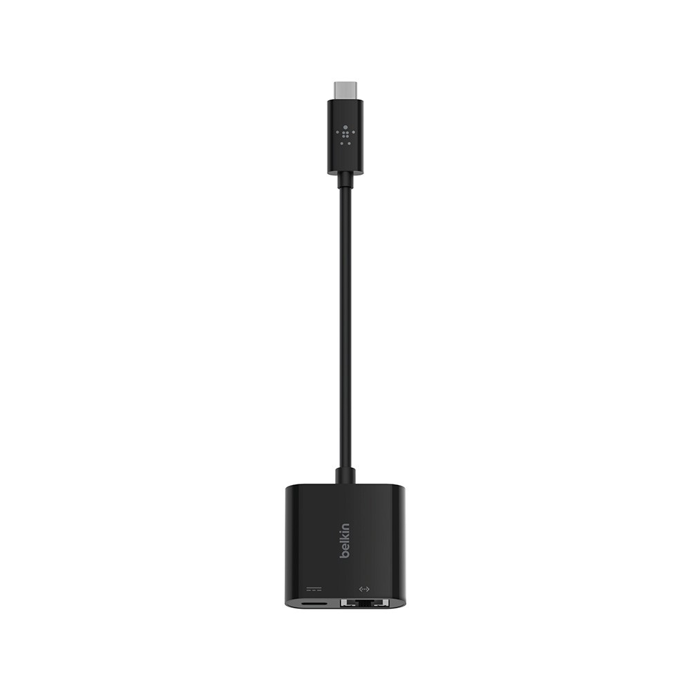 Belkin Port Hub USB-C to Lan with PD 60W Black