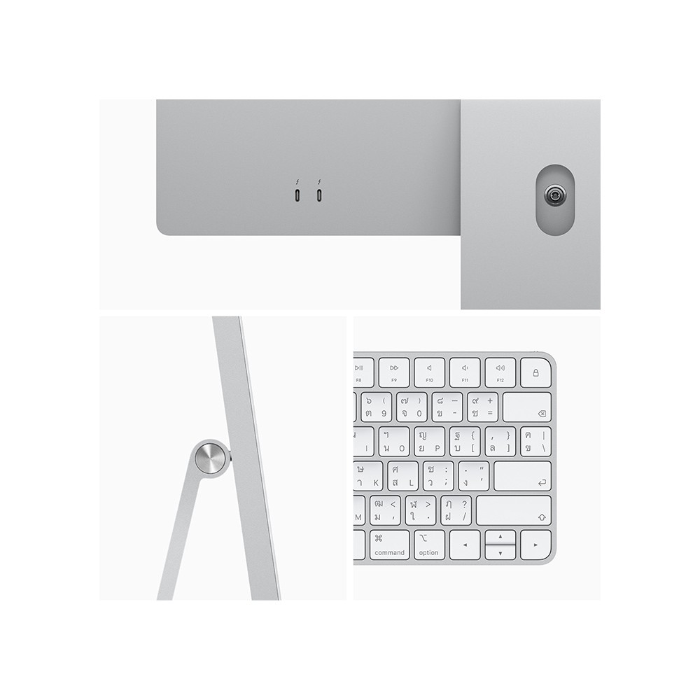iMac 24 with Retina 4.5K display/M1 chip/8C CPU/7C GPU/8GB/256GB-Silver-2021-THA