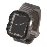Blue Box Watch Strap with Screen Glass Cover สาย Apple Watch 38/40 Transparent Black