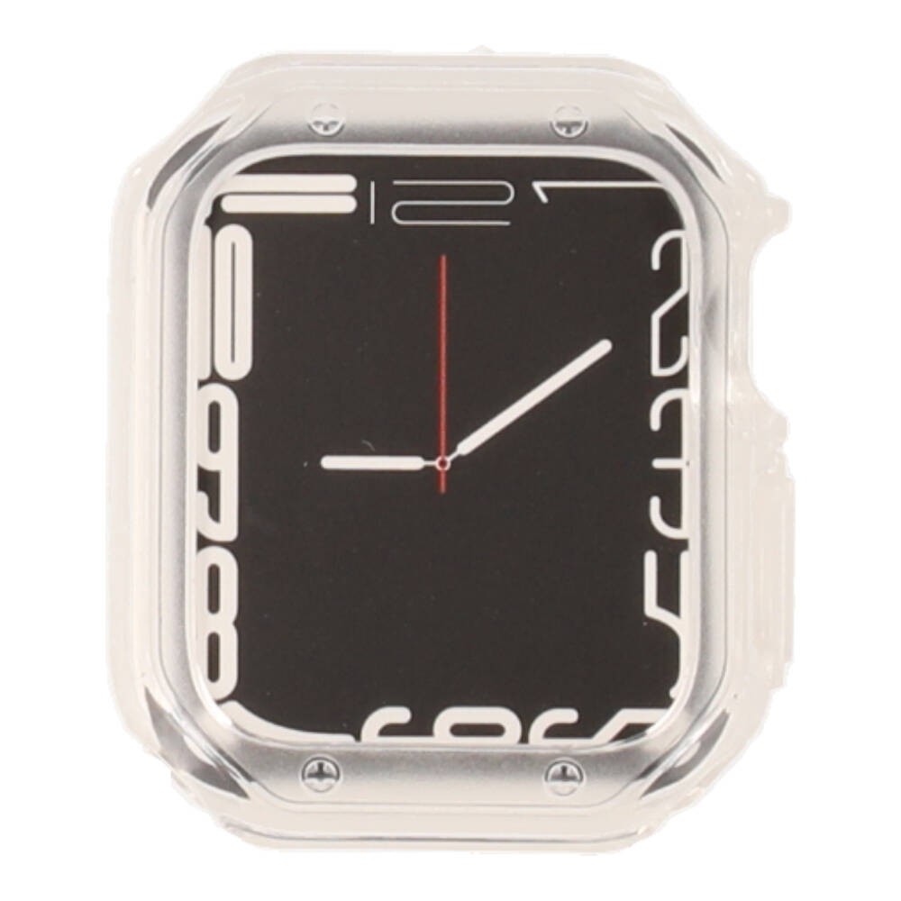 Blue Box Ice Watch Strap with Bumper Case for Apple Watch 38/40 Matted Transparent White
