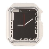 Blue Box Ice Watch Strap with Bumper Case for Apple Watch 38/40 Matted Transparent White