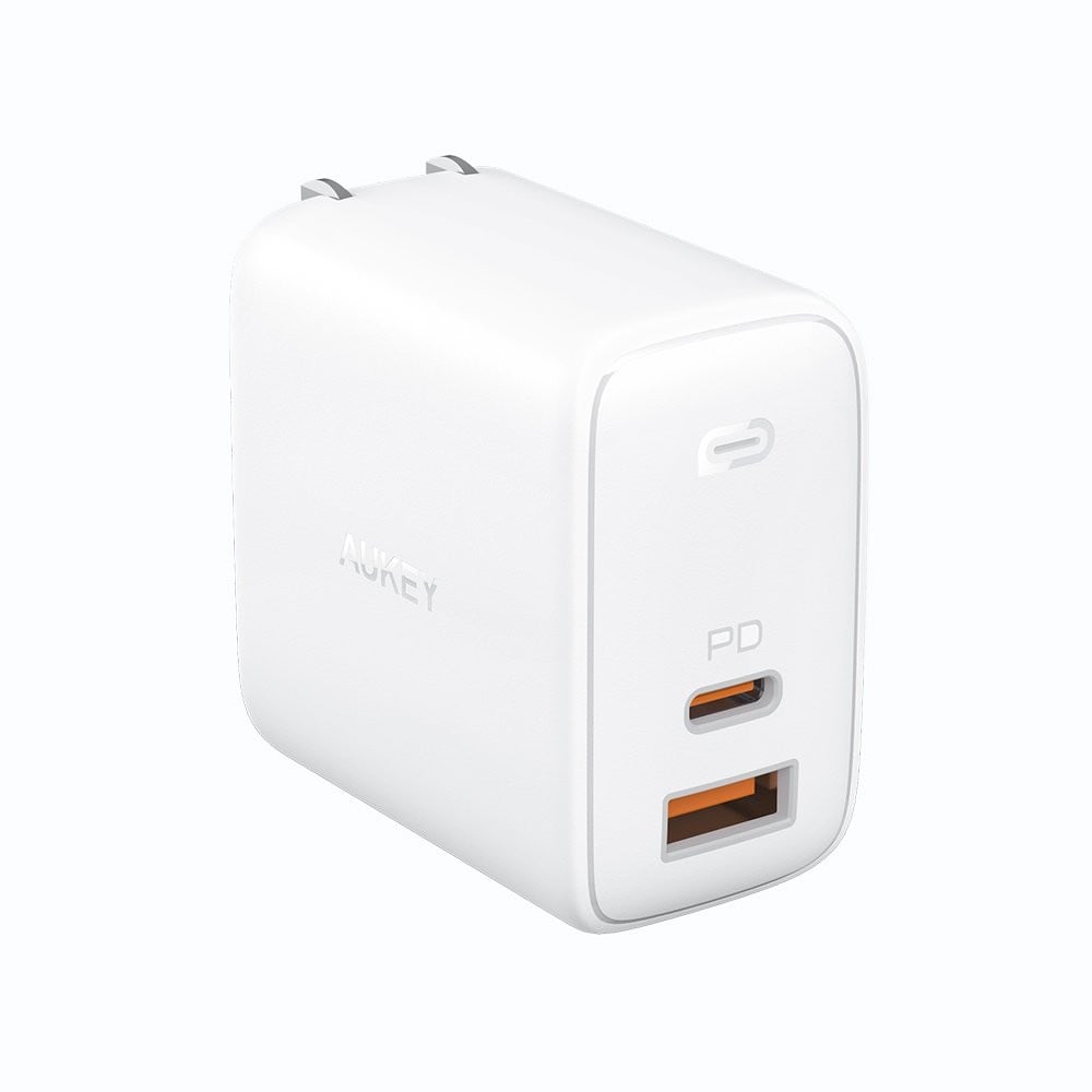 AUKEY Wall USB Charger 1 USB-A / 1 USB-C (PD65W) White (PA-B3 WH)