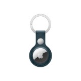 Apple AirTag Leather Key Ring - Baltic Blue