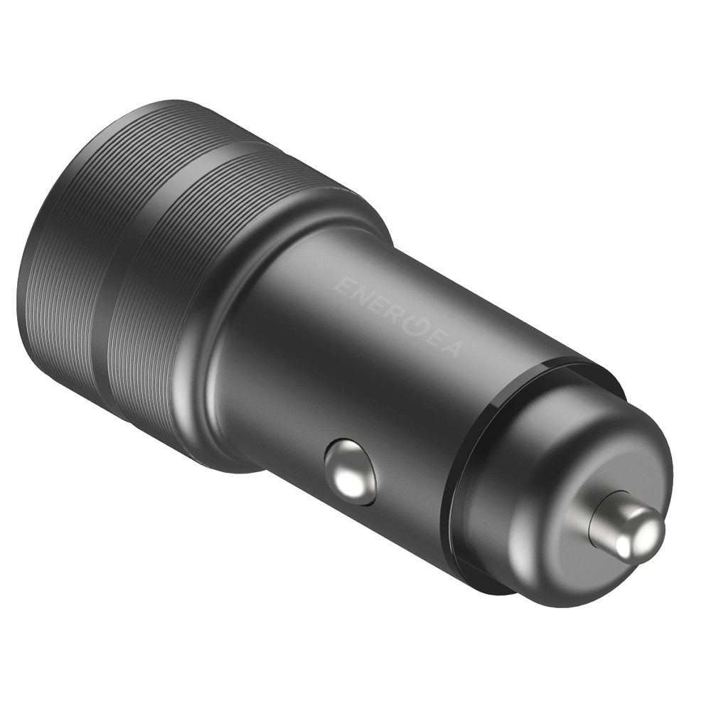ที่ชาร์จแบตในรถ ENERGEA Car Charger 1 USB-A (QC3.0A) / 1 USB-C (PD20W) ALUDRIVE 2 Gunmetal