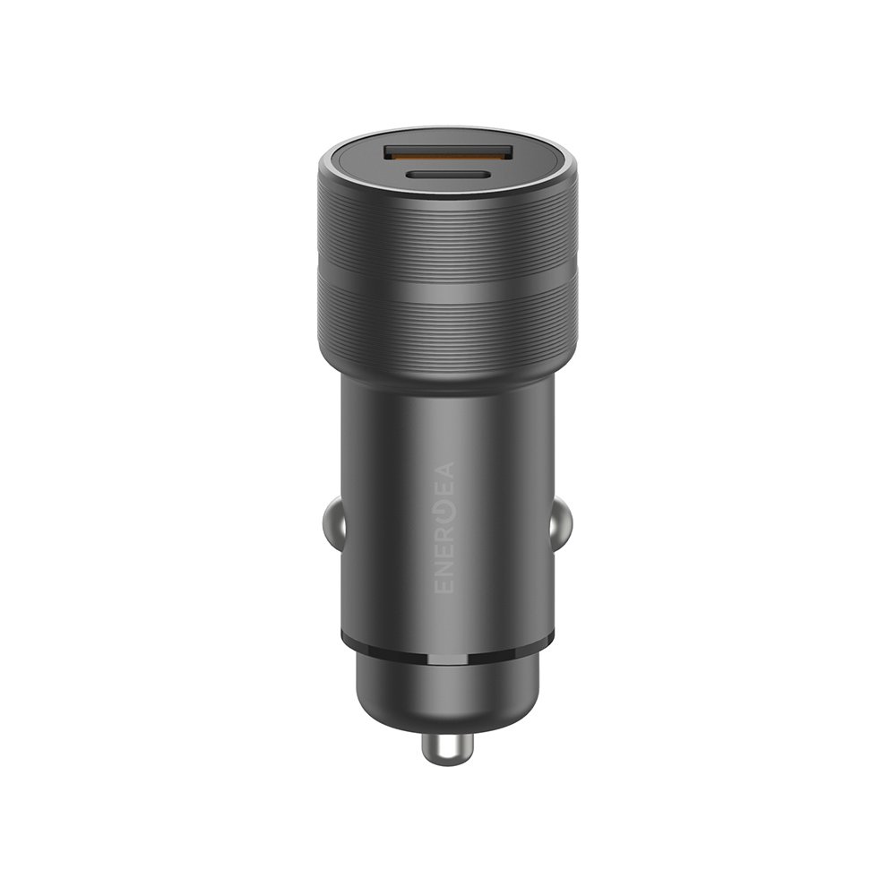 ที่ชาร์จแบตในรถ ENERGEA Car Charger 1 USB-A (QC3.0A) / 1 USB-C (PD20W) ALUDRIVE 2 Gunmetal