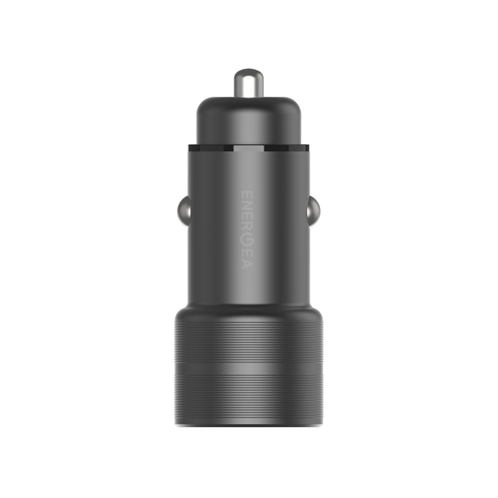 ที่ชาร์จแบตในรถ ENERGEA Car Charger 1 USB-A (QC3.0A) / 1 USB-C (PD20W) ALUDRIVE 2 Gunmetal