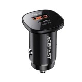 ACEFAST Car Charger 1 USB-A / 1 USB-C (PD38W) Dual Port Black