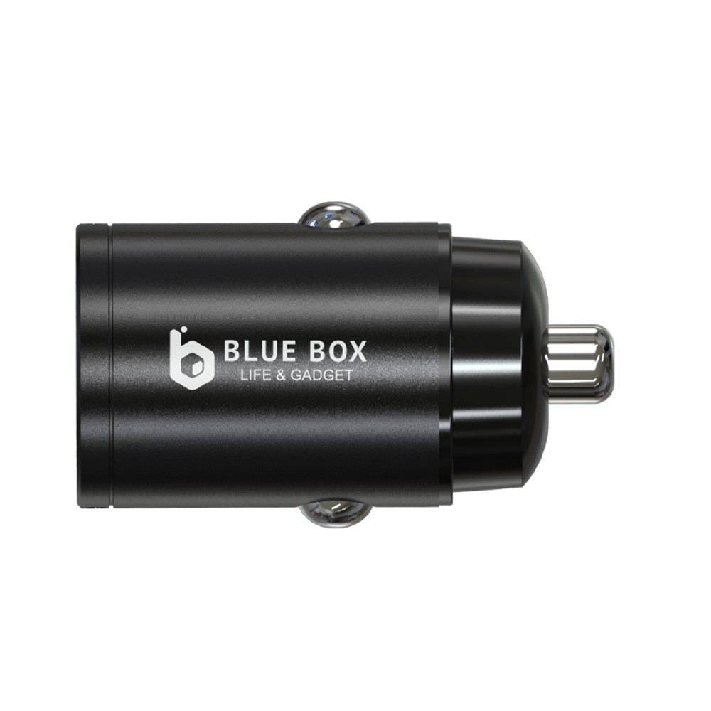 ที่ชาร์จแบตในรถ Blue Box 1 USB-A / 1 USB-C 30W Black (BB-CC01)