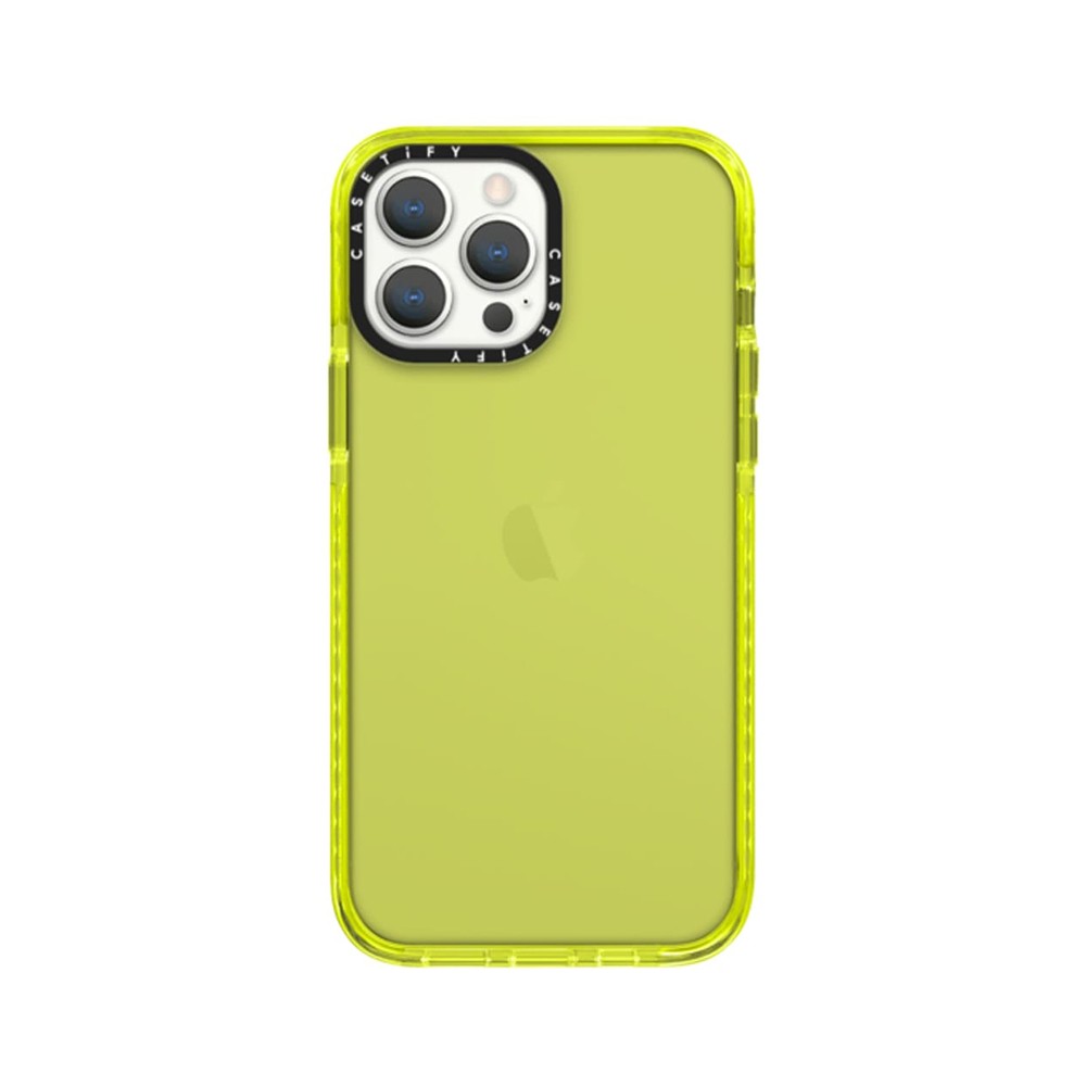 CASETiFY เคส iPhone 13 Pro Max Impact Sheer Neon Yellow