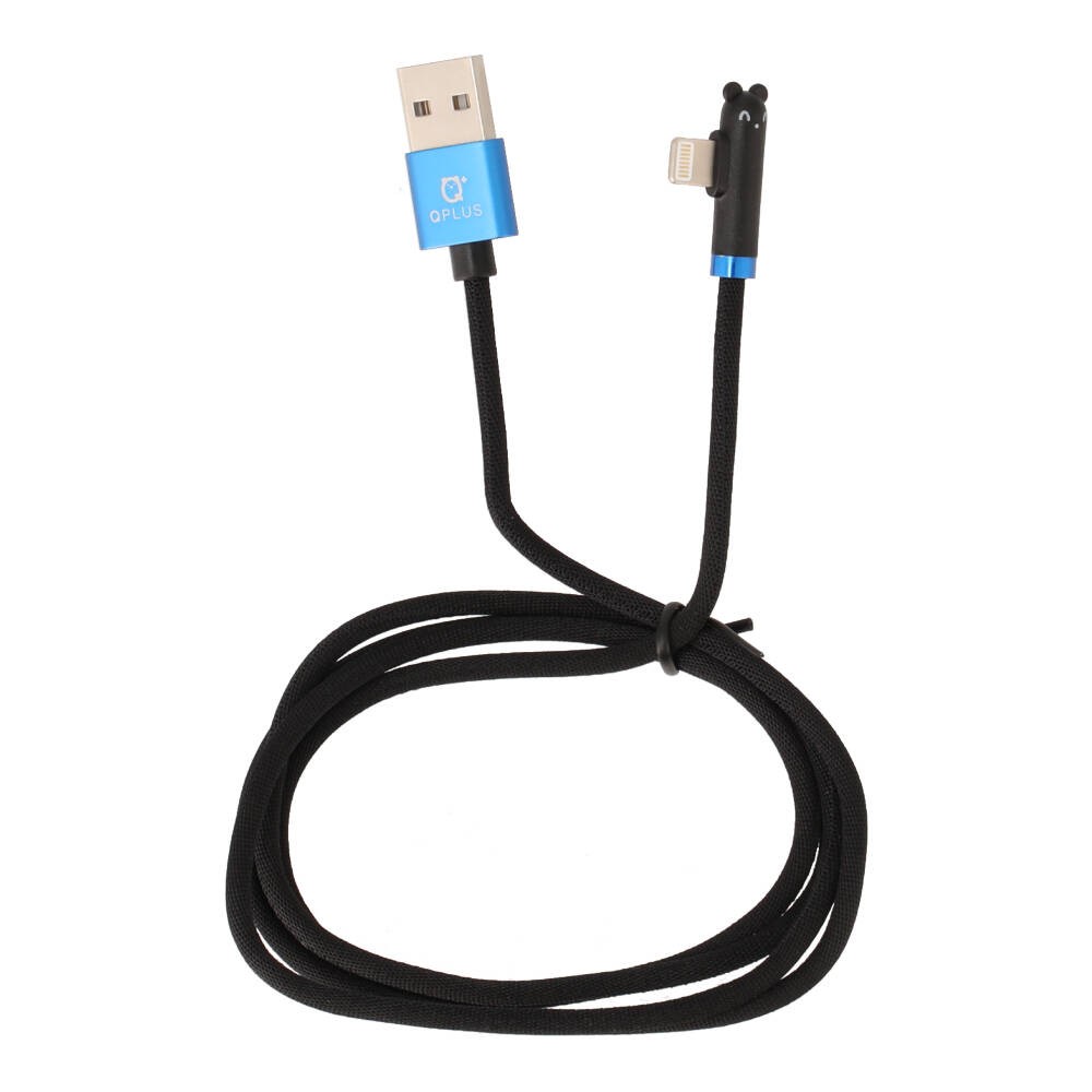 สายชาร์จ QPLUS 90 Degree Charging Data Lightning 1 เมตร