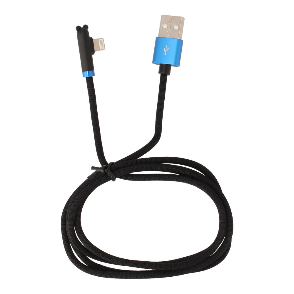 สายชาร์จ QPLUS 90 Degree Charging Data Lightning 1 เมตร