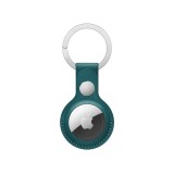 Apple AirTag Leather Key Ring - Forest Green