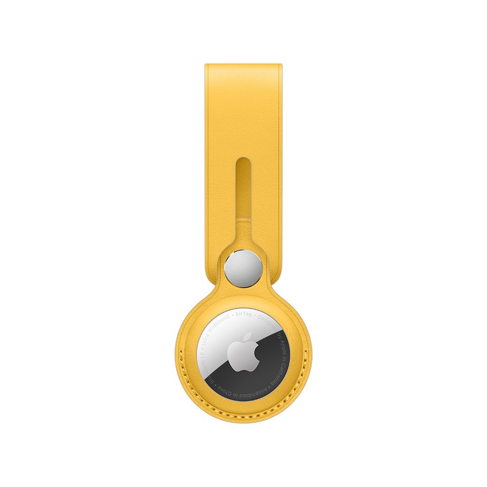 Apple AirTag Leather Loop - Meyer Lemon