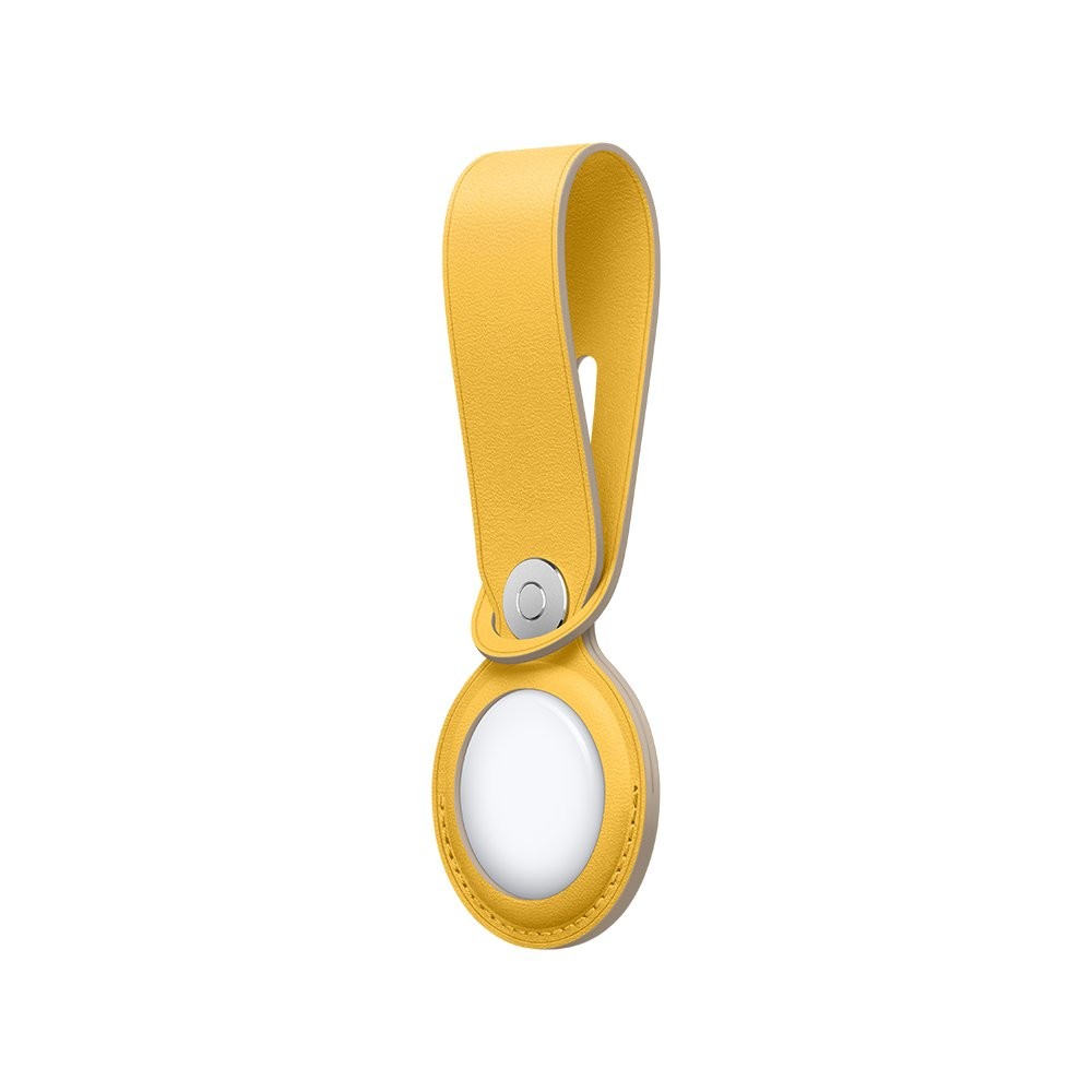 Apple AirTag Leather Loop - Meyer Lemon