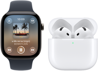 Apple Watch Series 12, āļāļąāļ§āđāļĢāļ·āļāļāļāļ°āļĨāļđāļĄāļīāđāļāļĩāļĒāļĄ, āļŠāļĩāļāļģ, āļŠāļēāļĒāđāļāļ Sport Band āļŠāļĩāļāļģ, āđāļāļ Apple Music āđāļāļīāļāļāļĒāļđāđ, āļāļąāļāļāļđāđāļāļąāļ AirPods 4