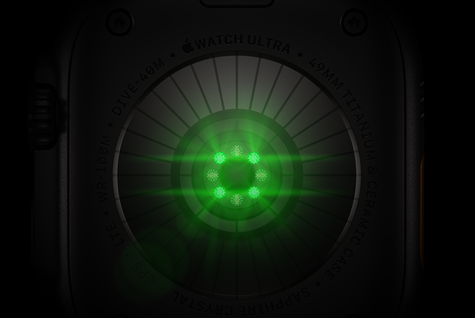āļāđāļēāļāļŦāļĨāļąāļāļāļāļ Apple Watch Ultra 4, āļāļąāļ§āđāļĢāļ·āļāļāđāļāđāļāđāļāļĩāļĒāļĄ, āļŠāļĩāļāļģ, āđāļāđāļāđāļāļāļĢāđāļāļĢāļāļāļĨāļĄāļŦāļĨāļēāļĒāļāļąāļ§āļāļĢāđāļāļĄāđāļŠāļ LED āļŠāļĩāđāļāļĩāļĒāļ§
