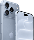 iPhone 18 Pro, สีธารน้ำแข็ง, มุมมองด้านหน้าและด้านหลังแสดง Ceramic Shield, ระบบสามกล้อง