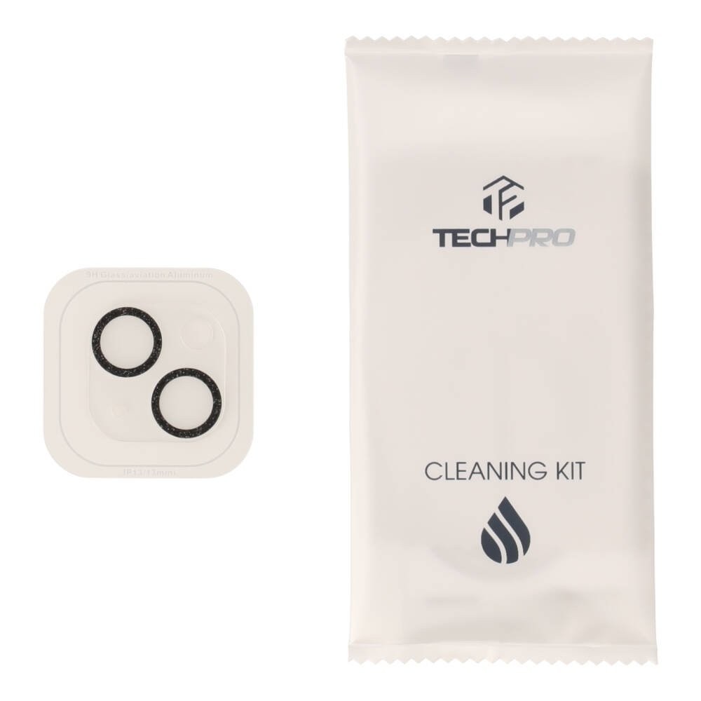 ฟิล์มกันเลนส์ TECHPRO Camera Full Lens iPhone 13/13 Mini Black