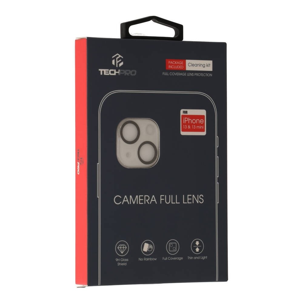ฟิล์มกันเลนส์ TECHPRO Camera Full Lens iPhone 13/13 Mini Black