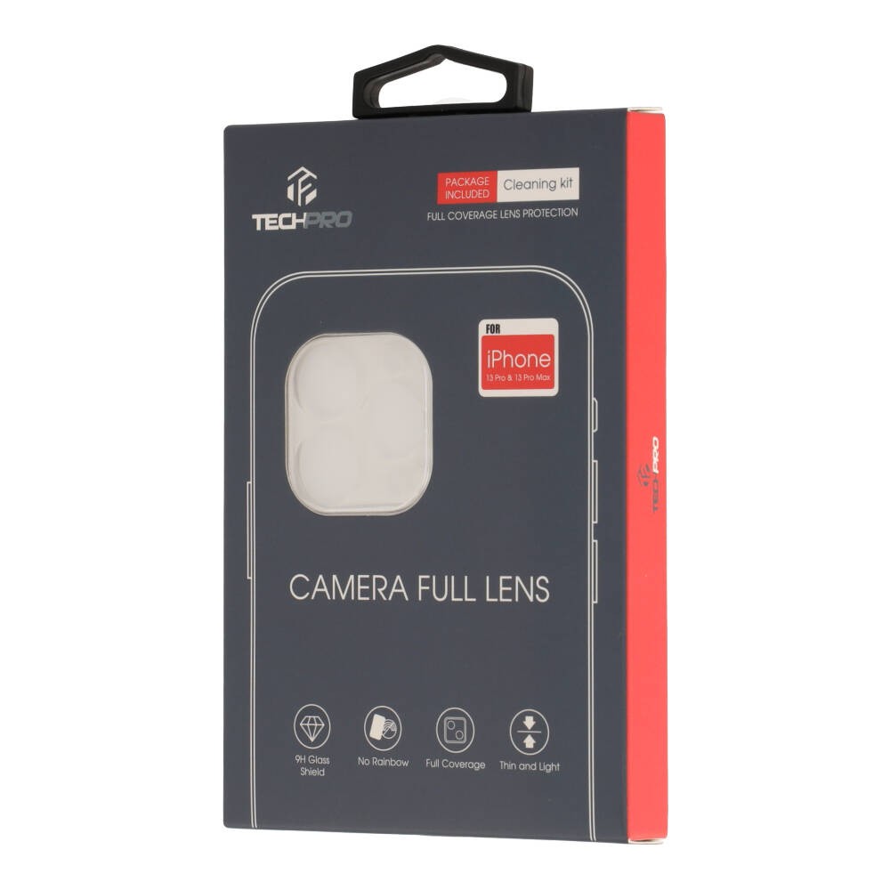 ฟิล์มกันเลนส์ TECHPRO Camera Full Lens iPhone 13 Pro/13 Pro Max Plain