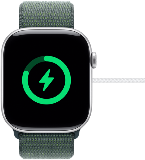 An almost fully charged Apple Watch Series 10