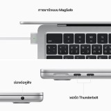 MacBook Air 13 : M2 chip 8C CPU/8C GPU/8GB/256GB - Silver (2022)