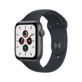 Apple Watch SE GPS 44mm Space Gray Aluminium Case with Midnight Sport Band - (2022)