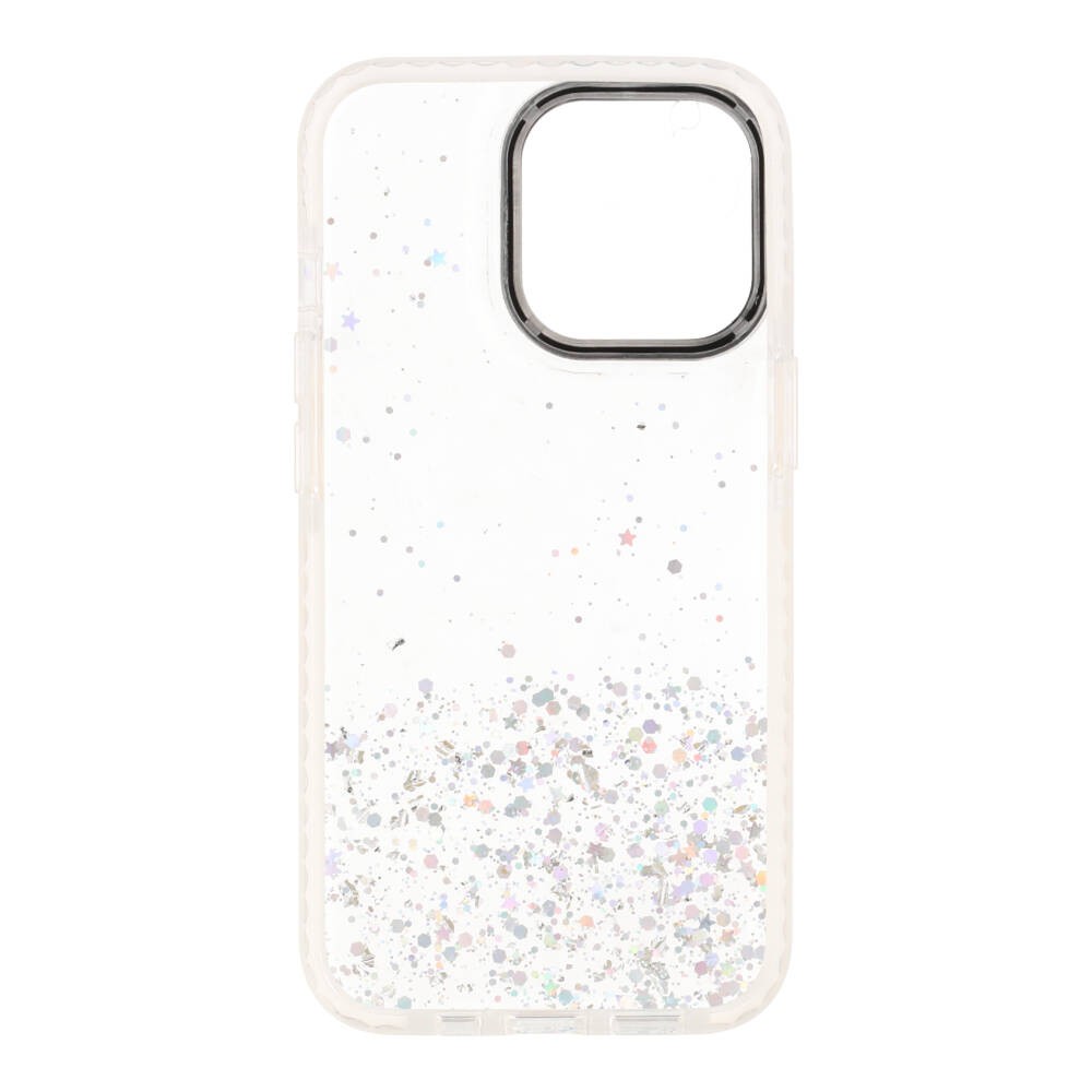 เคสไอโฟน Blue Box Casing for iPhone 13 Pro Clear Glitter with black