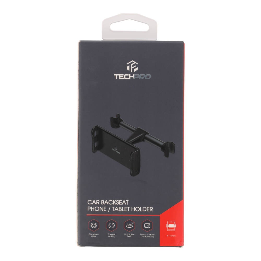 ที่วางโทรศัพท์ในรถ TECHPRO Car Backseat Phone/Tablet Holder - Black