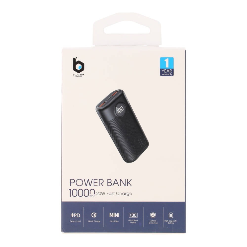 พาวเวอร์แบงค์ Blue Box 10,000 mAh PD20 Black