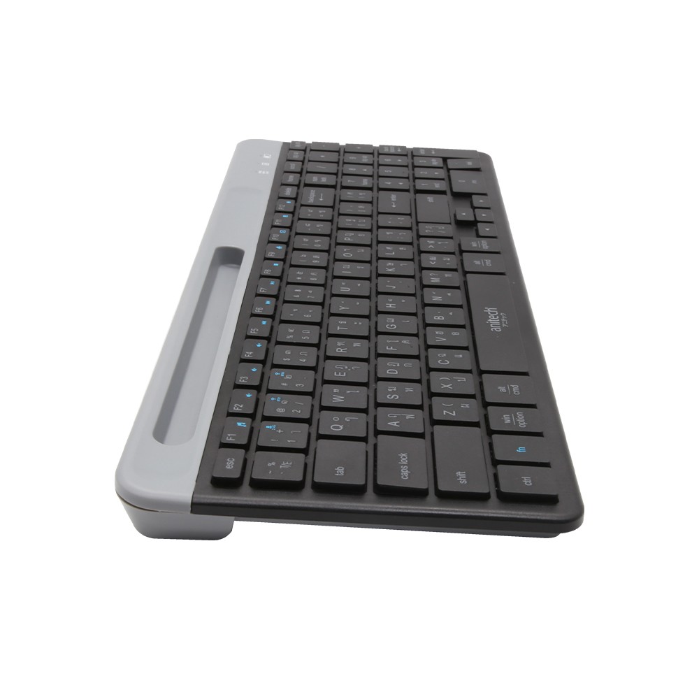คีย์บอร์ดไร้สาย Anitech Bluetooth and Wireless Rechageable Keyboard (P505) Black (TH/EN)